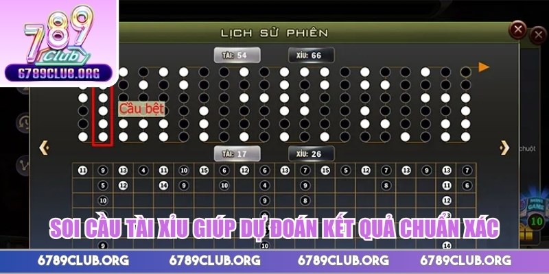 Soi cầu tài xỉu giúp dự đoán kết quả chuẩn xác
